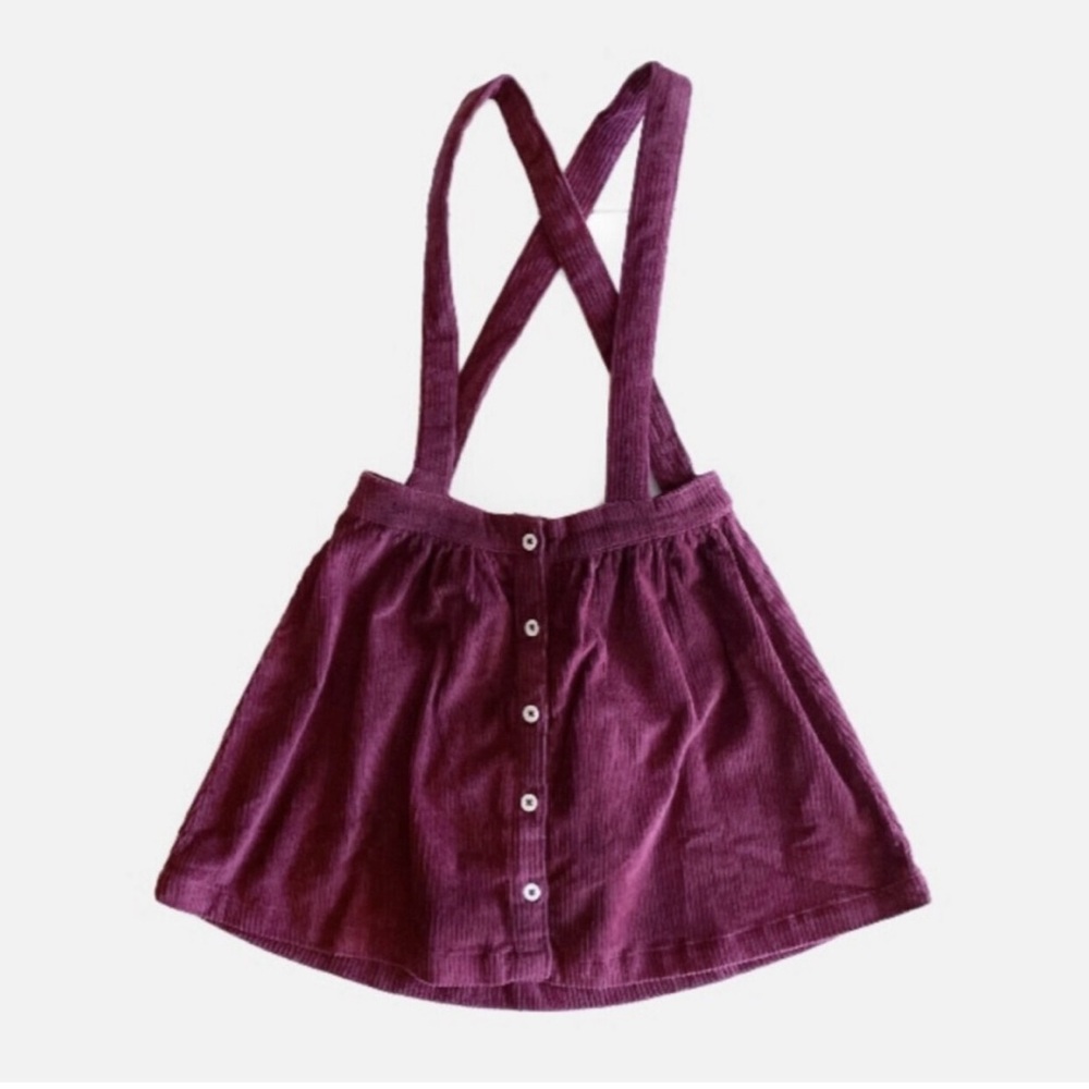 NWT Kate Quinn Girls Corduroy Burgundy Skirt